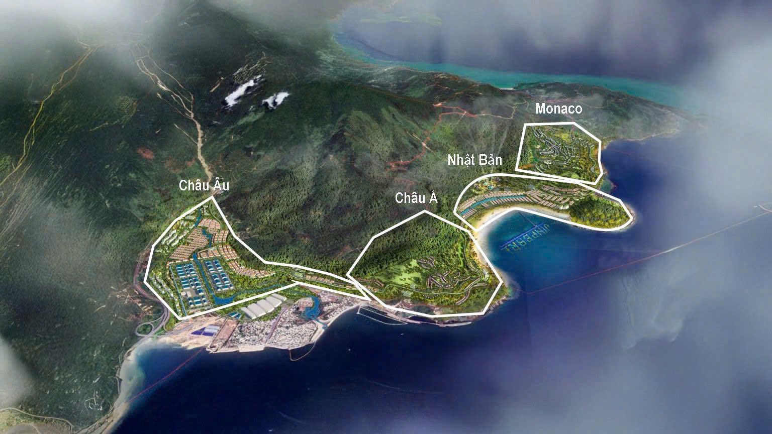Các phân khu Hải Vân Bay